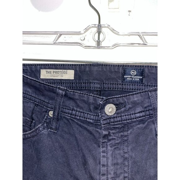 Adriano Goldschmied Mens The Protege Straight Leg Jeans Size 30x34 Black Denim - Picture 3 of 9